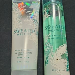 Bath & Body Sweater Weather Mist & Body Cream